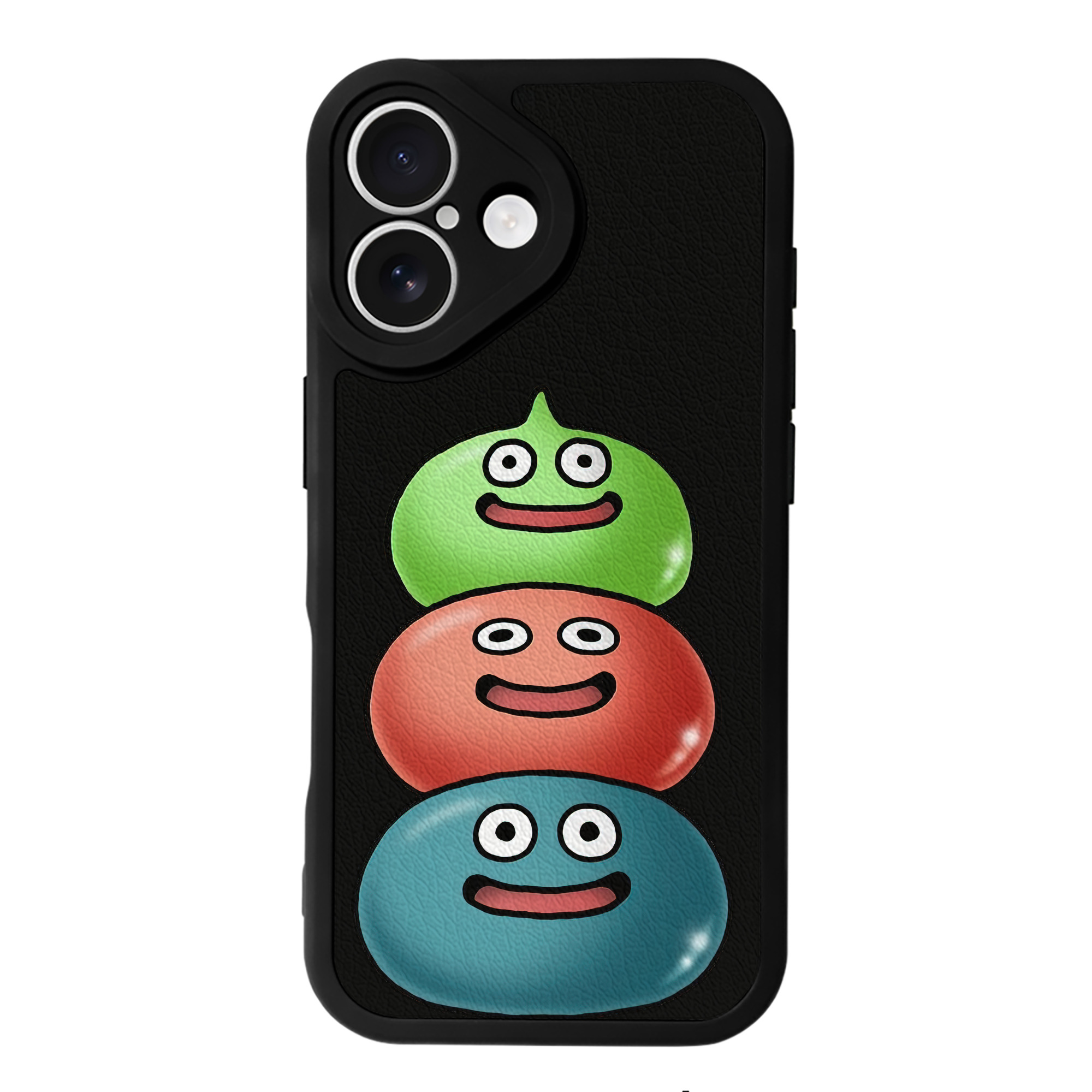 （画像用） ドラゴンクエスト Doragon Kuesuto Dragon Quest 【iPhone 16シリーズ対応】シリコンスマホケース（レザー調） 材質：シリコン
